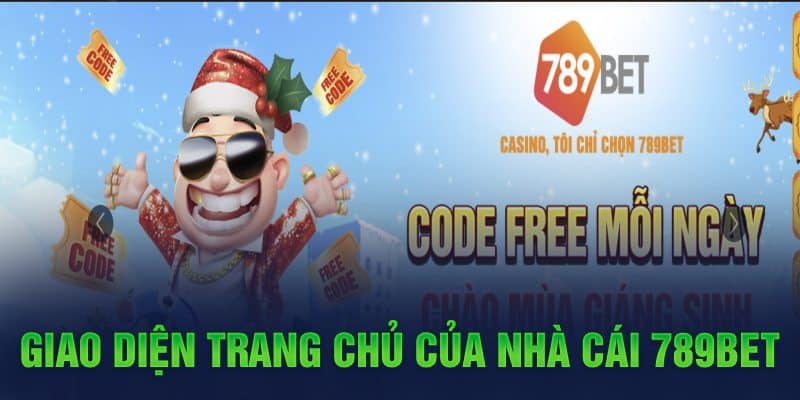 Giao diện trang chủ của nhà cái 789Bet