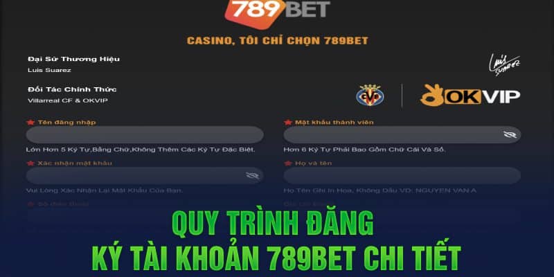 Quy trình đăng ký tài khoản 789Bet chi tiết